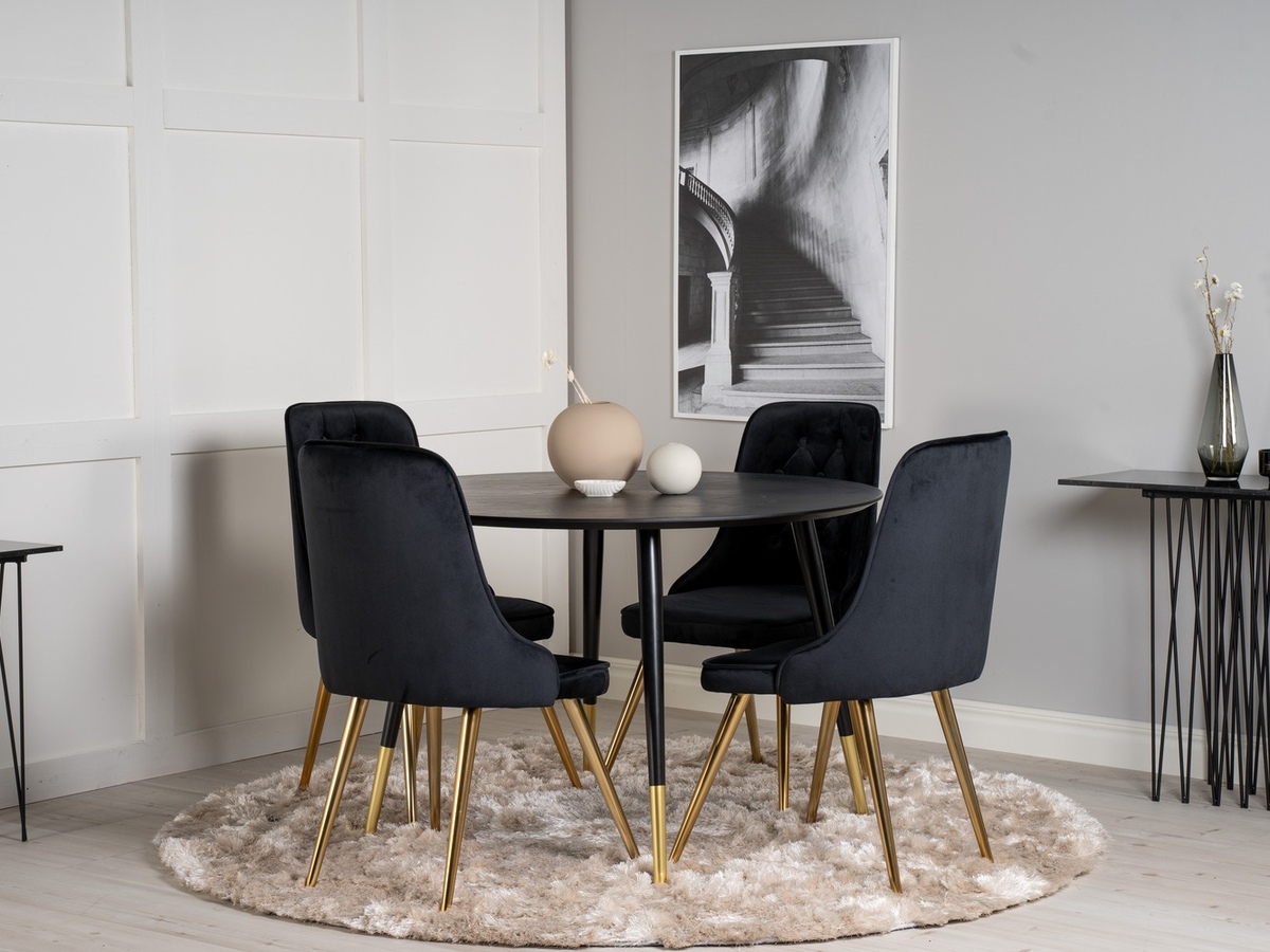 Set de mese Dallas 1178 (Negru + Auriu)