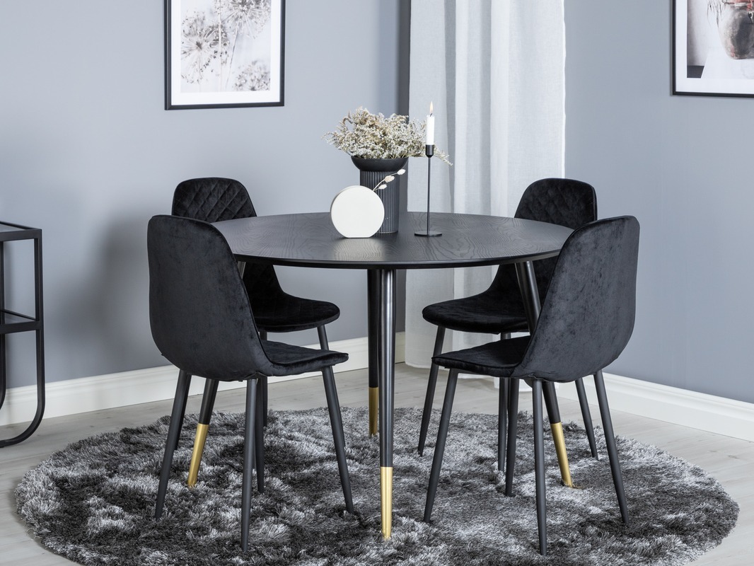 Set de dining Dallas 1183 (Negru)