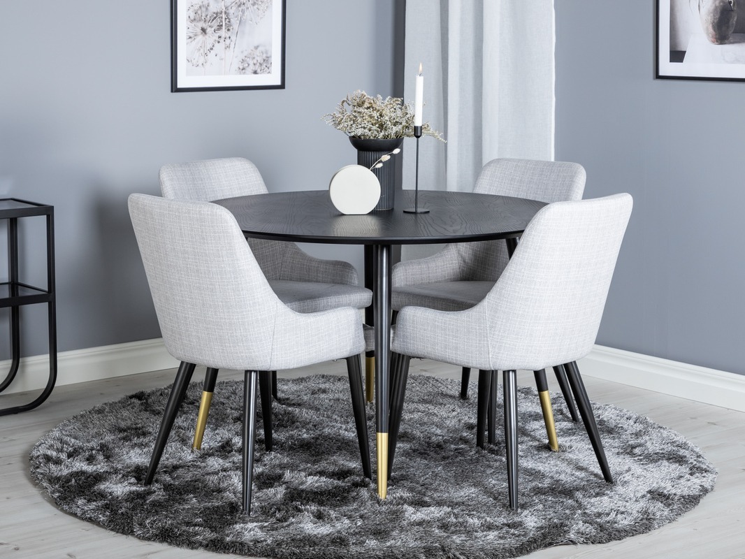 Set de mese Dallas 1181 (Gri + Negru)