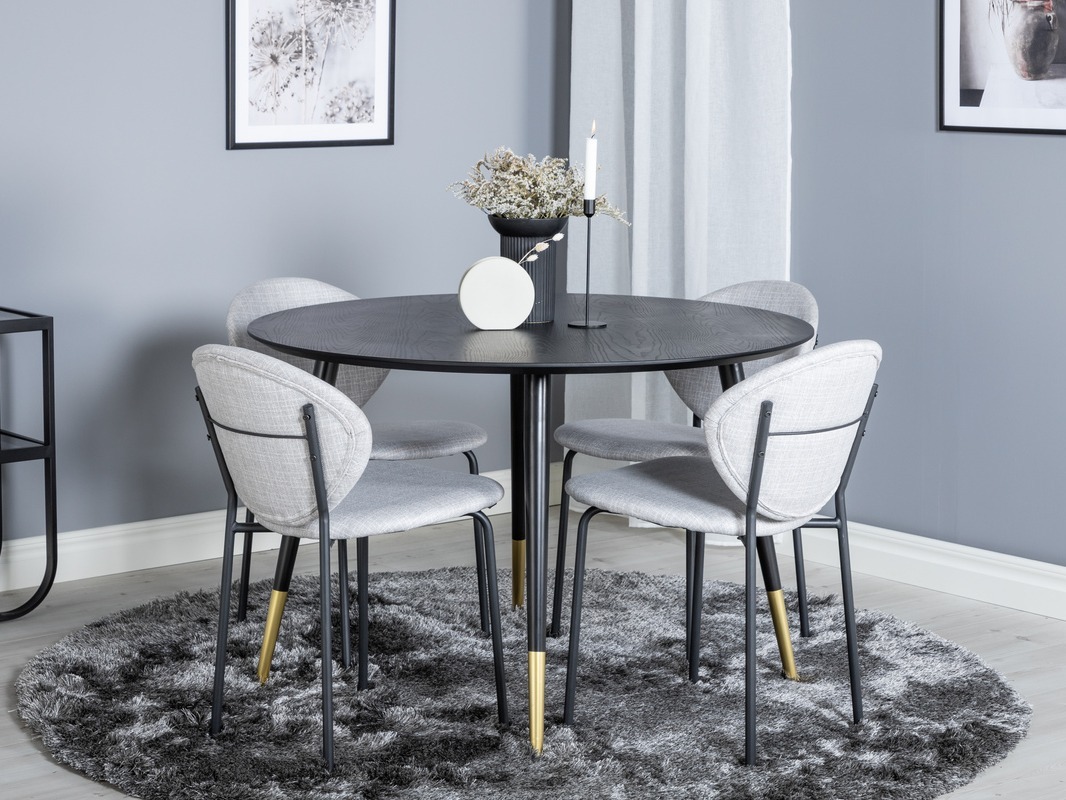 Set de mese Dallas 1186 (Gri + Negru)