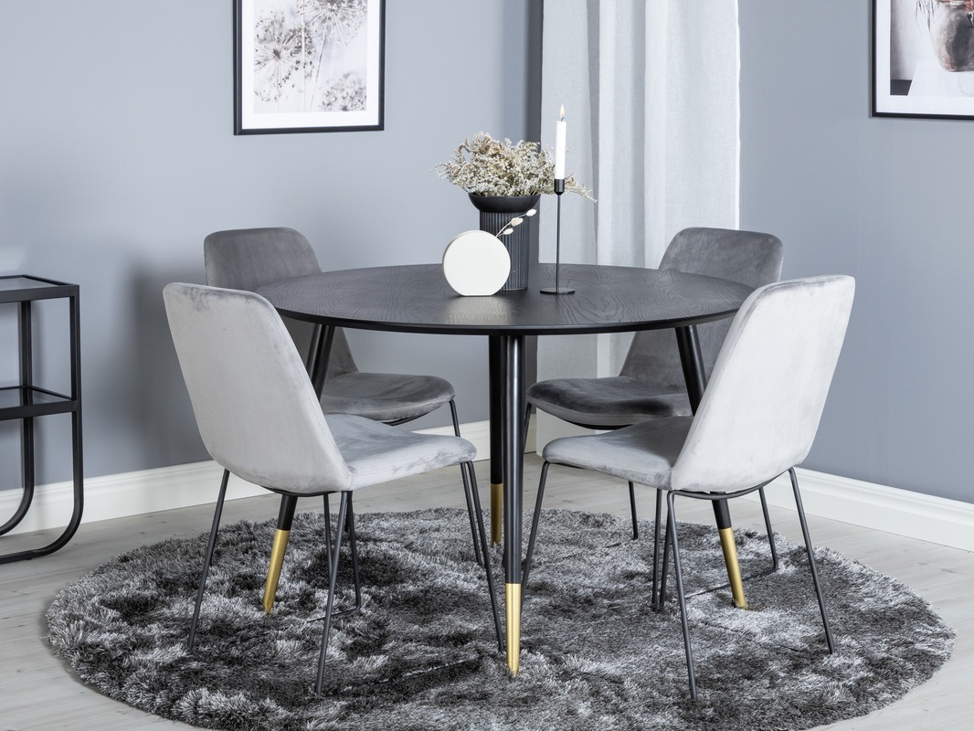Set de mese Dallas 1189 (Gri + Negru)
