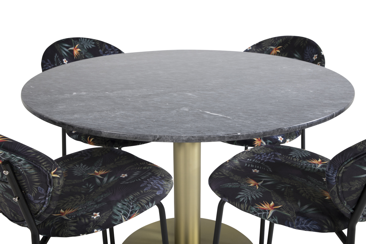 Set de dining Dallas 1209 (Model floral + Negru)