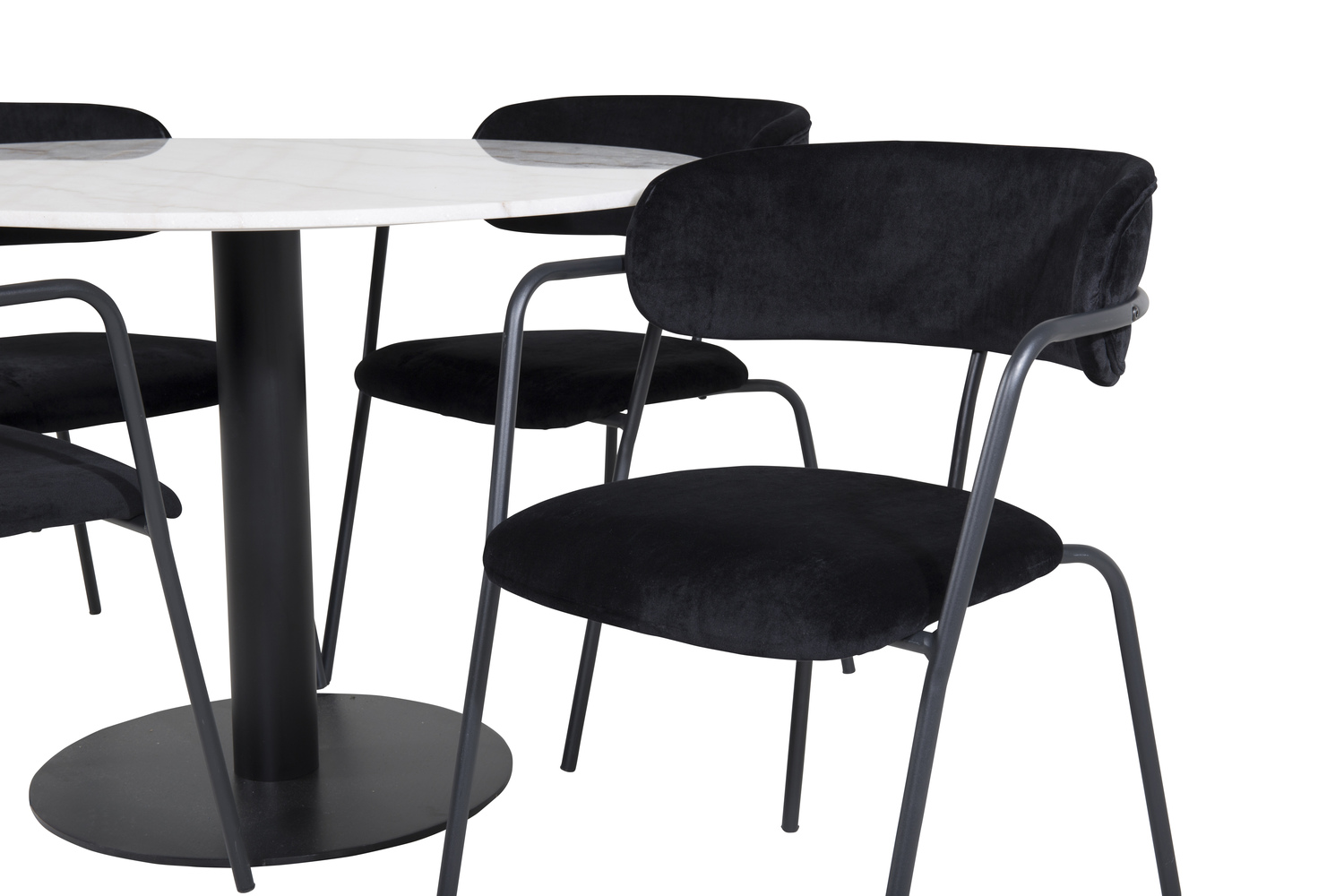 Set de dining Dallas 1299 (Negru)