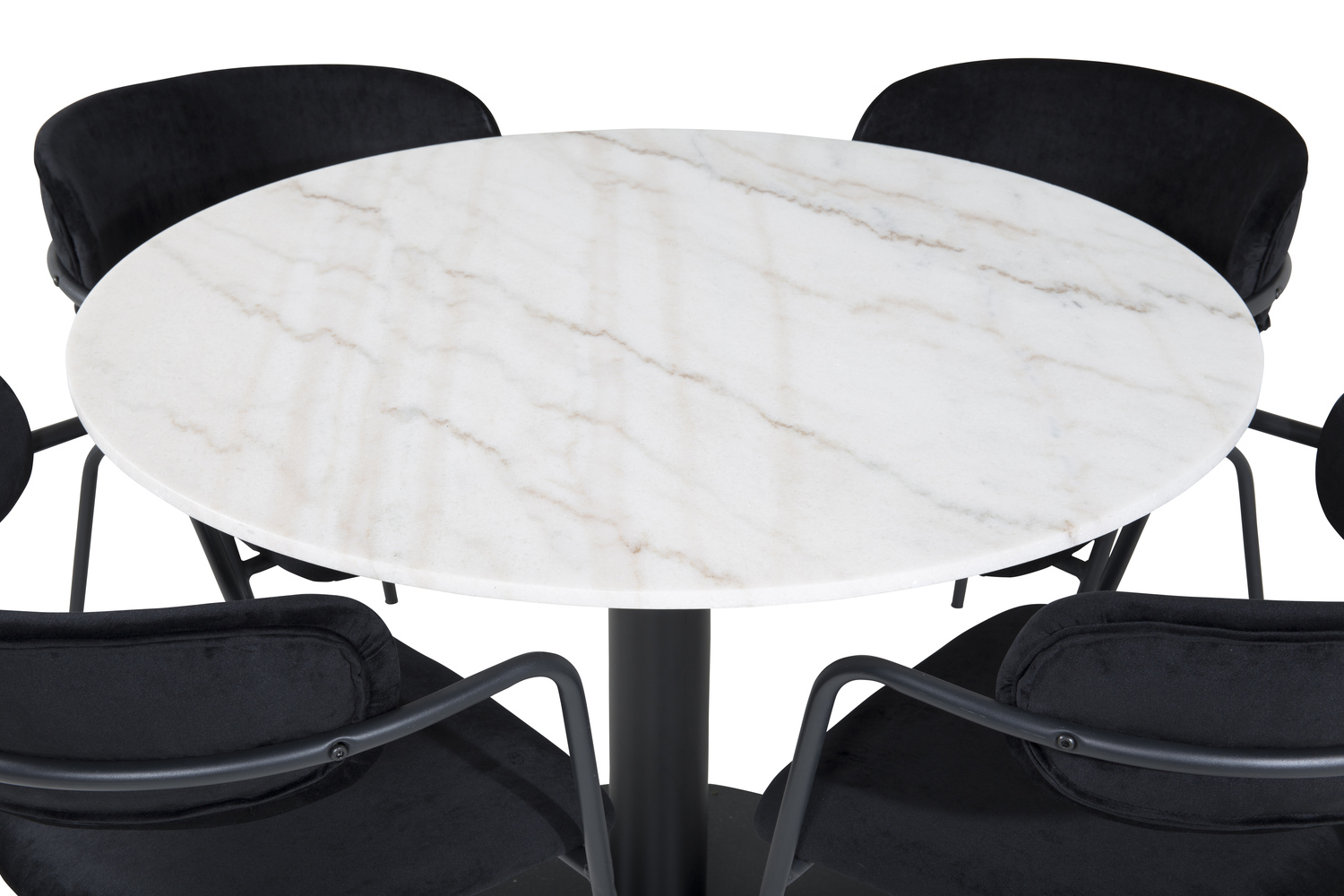Set de dining Dallas 1299 (Negru)