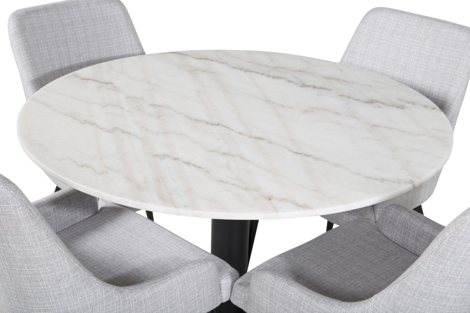 Set de dining Dallas 1300 (Gri deschis + Negru)