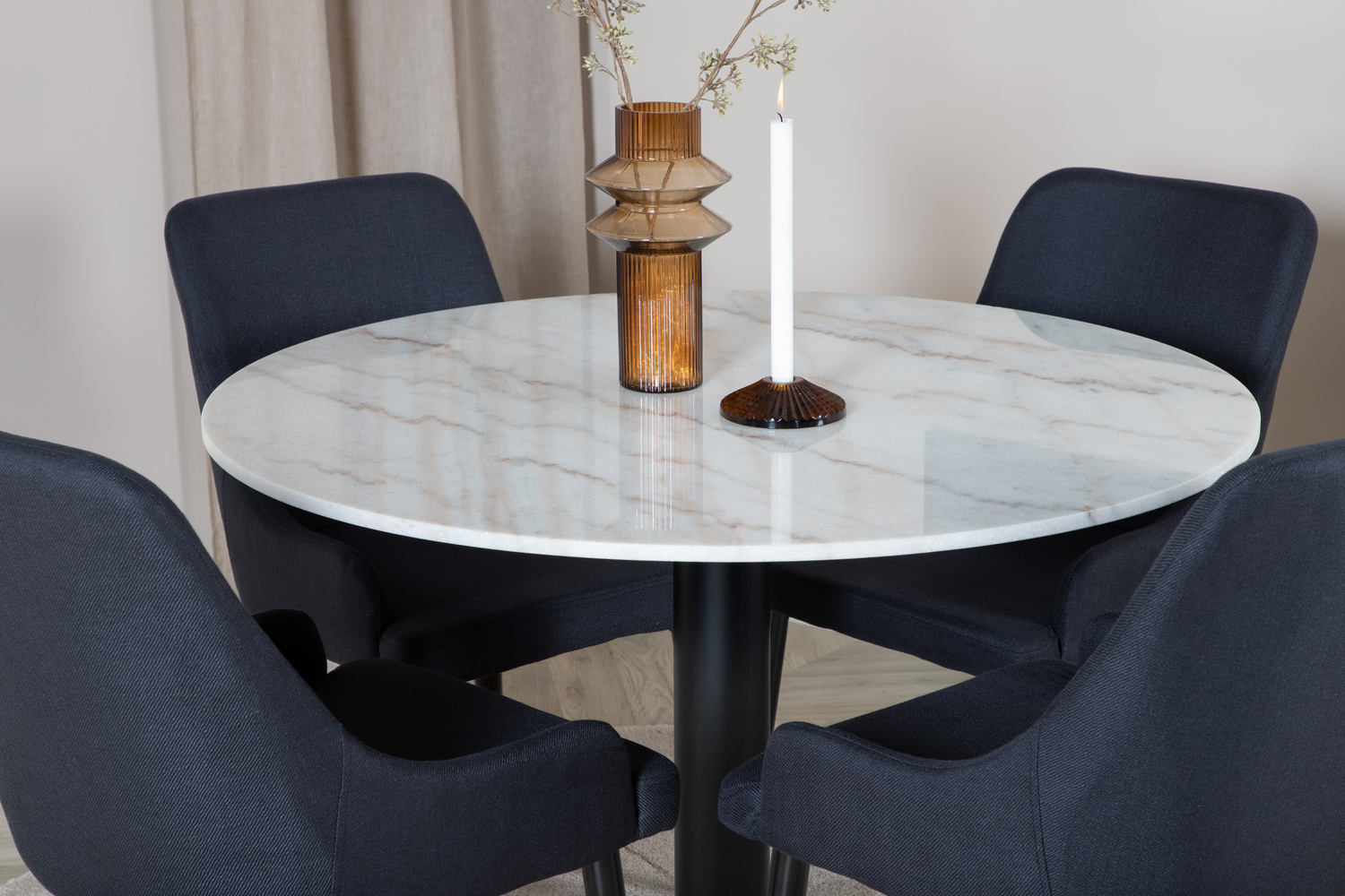 Set de dining Dallas 1300 (Negru)