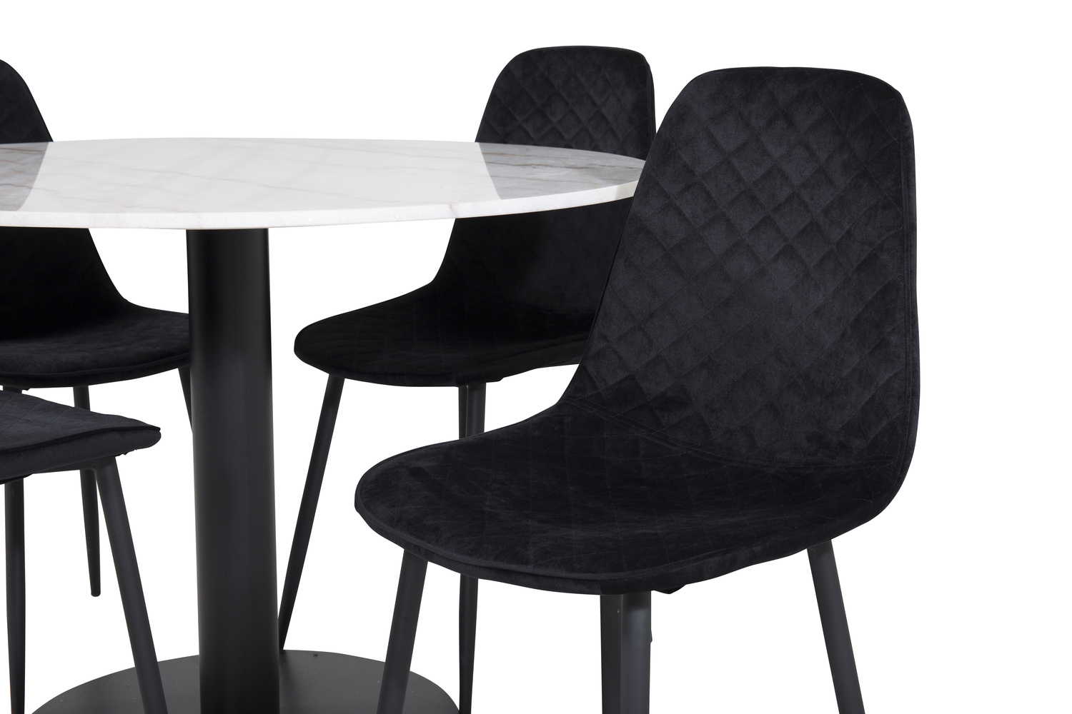 Set de dining Dallas 1302 (Negru)