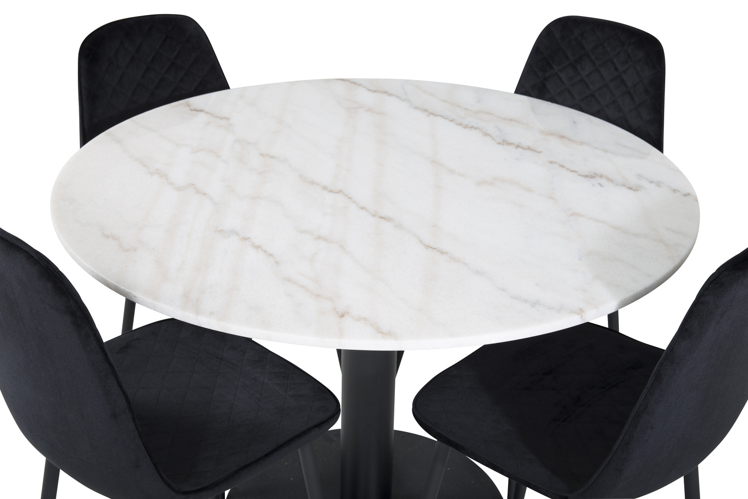 Set de dining Dallas 1302 (Negru)