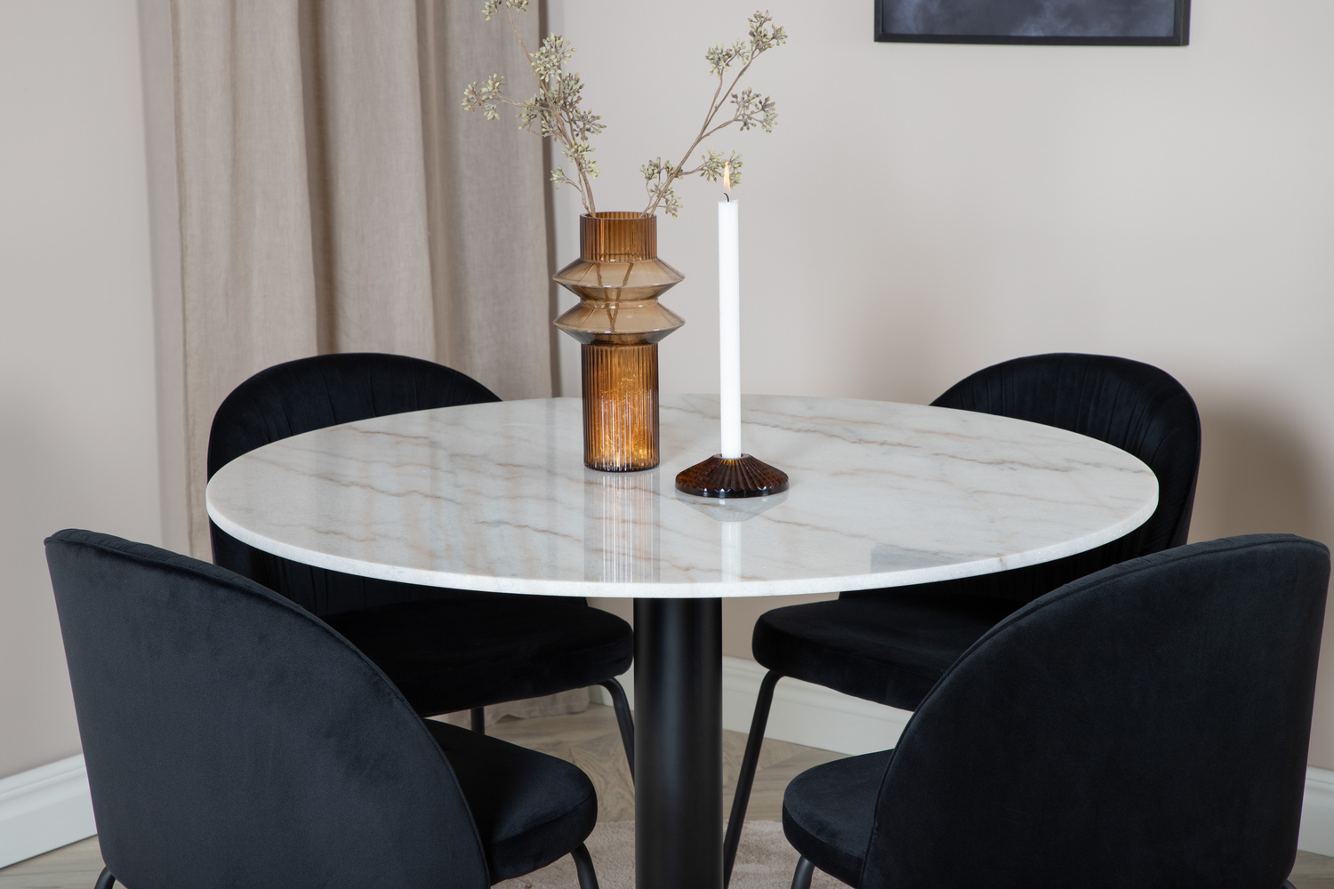 Set de dining Dallas 1303 (Negru)