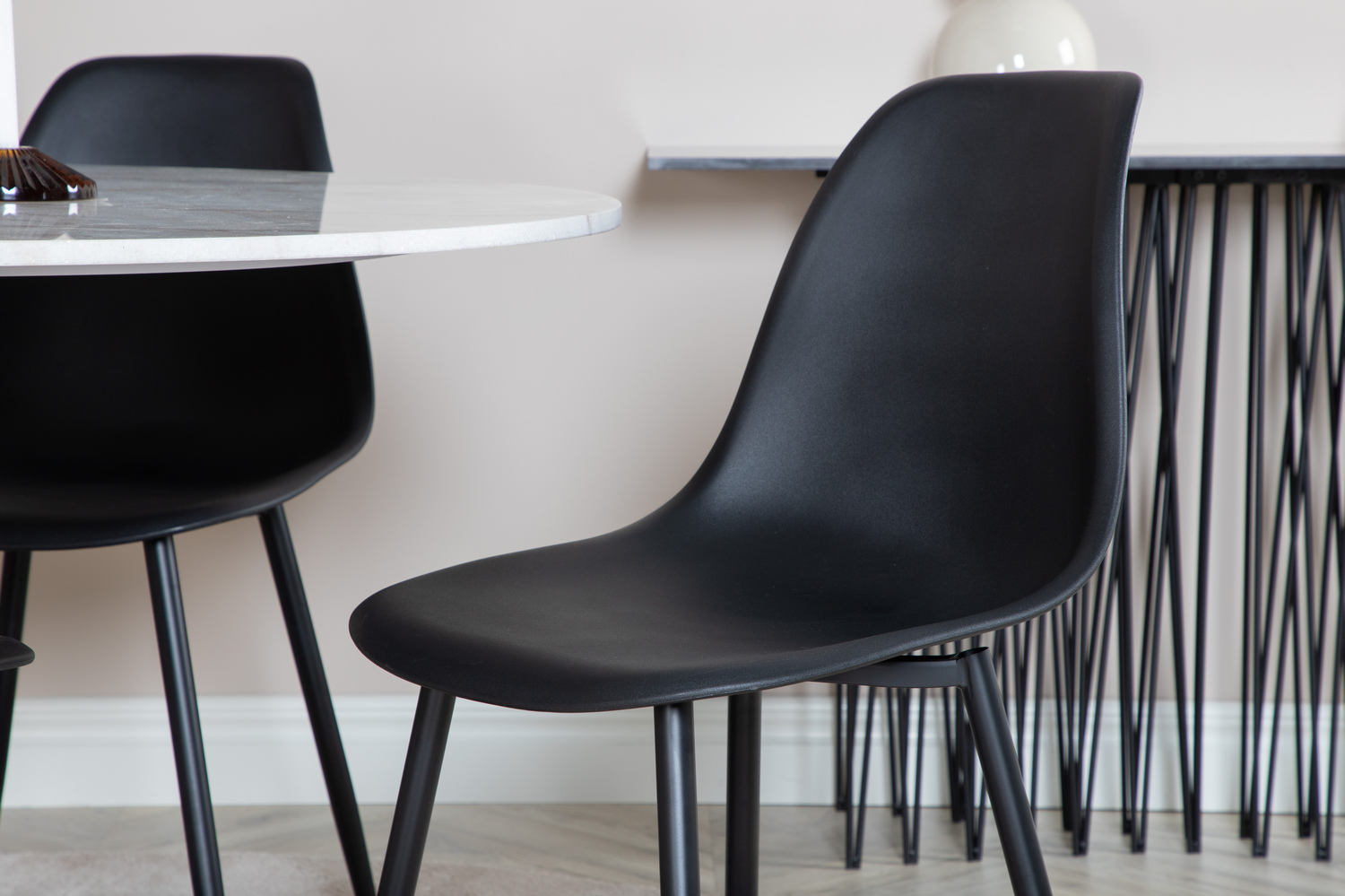 Set de dining Dallas 1304 (Negru)