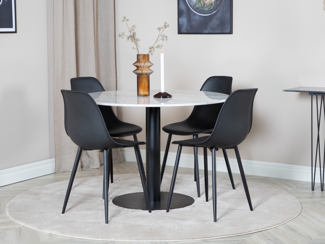 Set de dining Dallas 1304 (Negru)