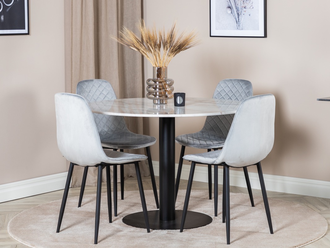 Set de mese Dallas 1302 (Gri + Negru)