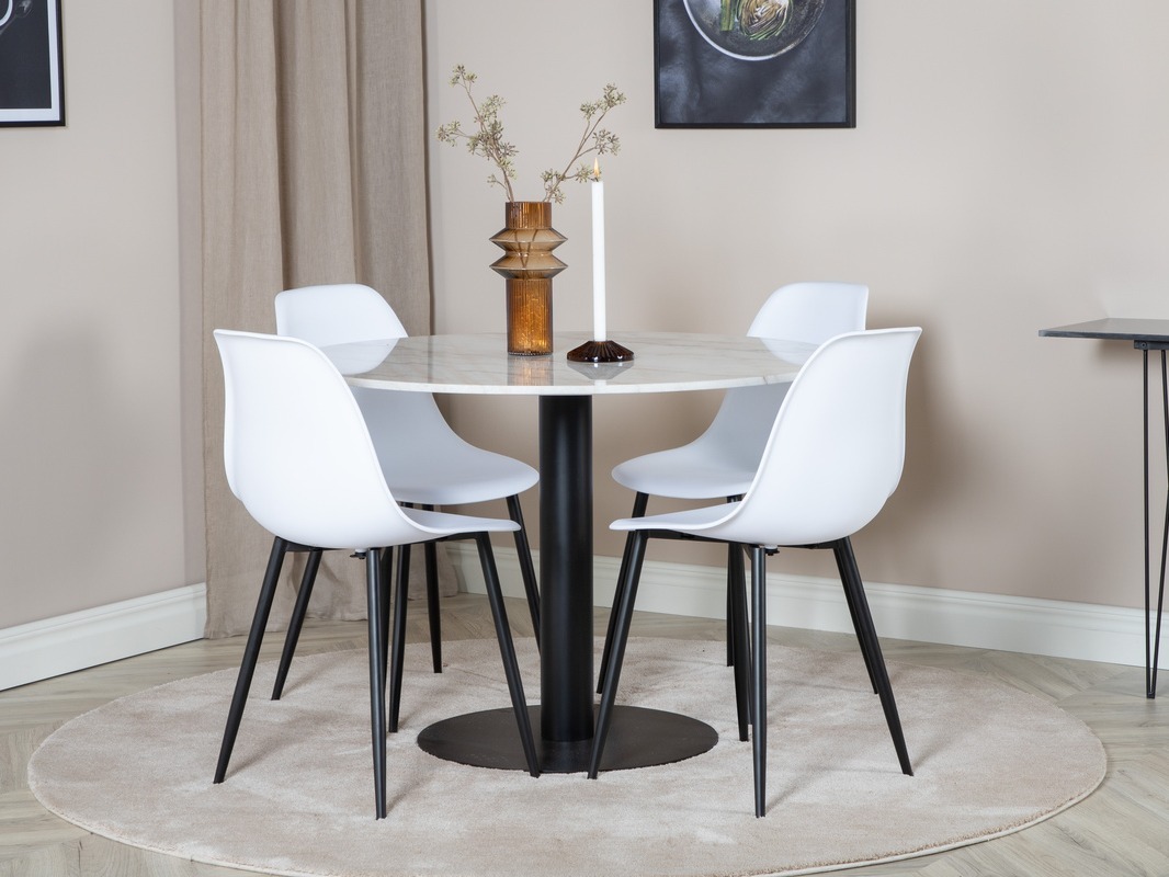 Set de mese Dallas 1304 (Alb + Negru)