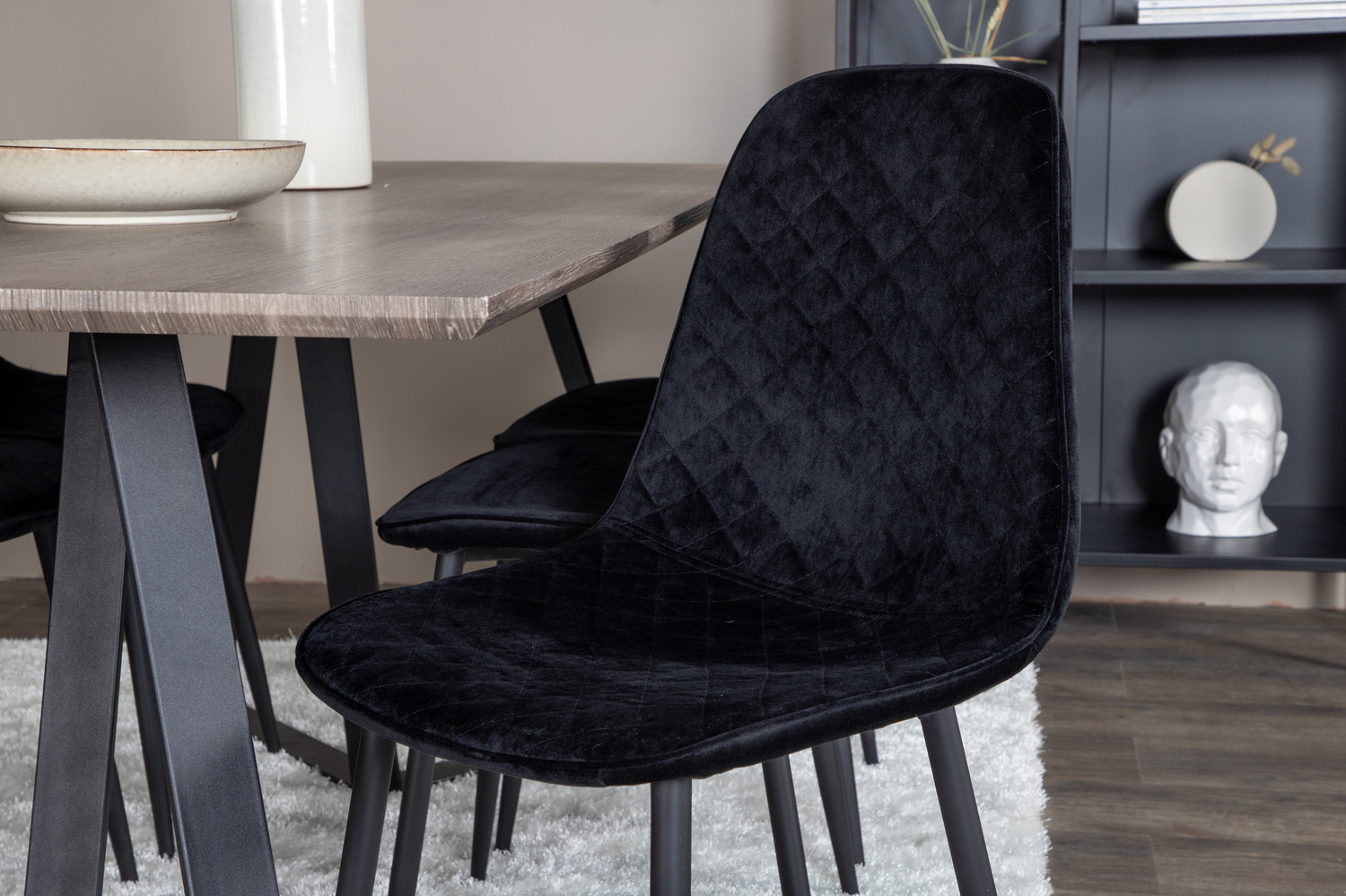 Set de dining Dallas 1357 (Negru)