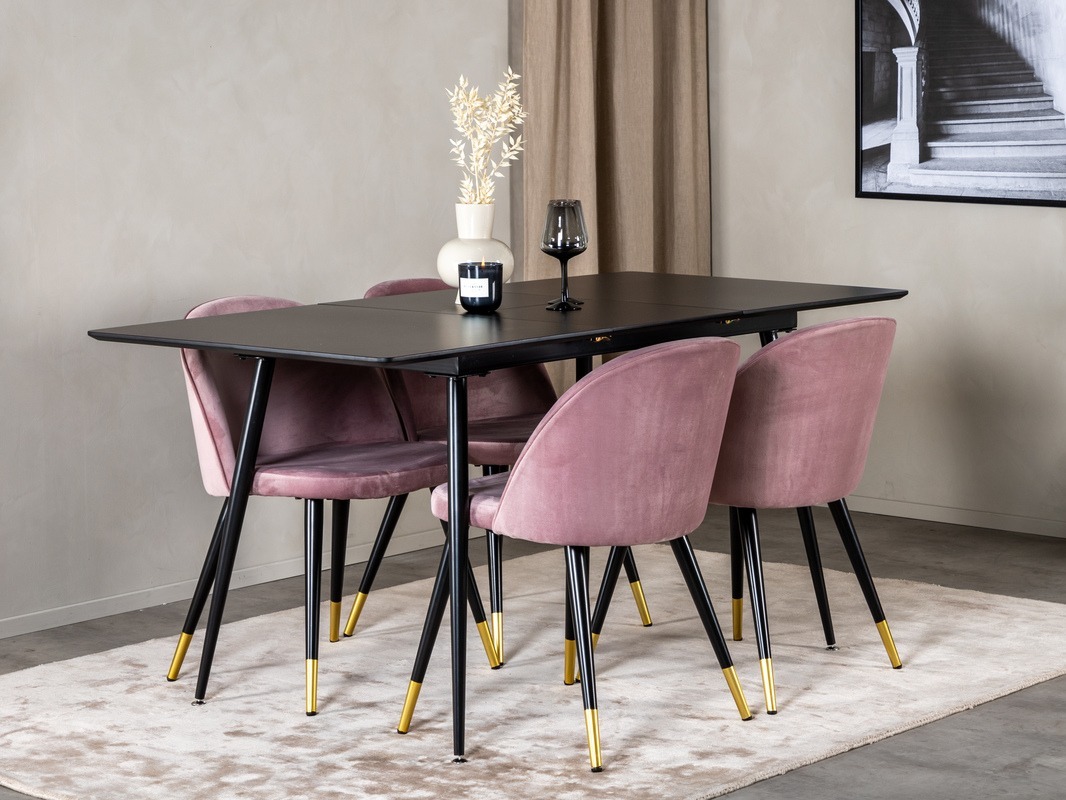 Set de mese Dallas 1526 (Roze + Negru)