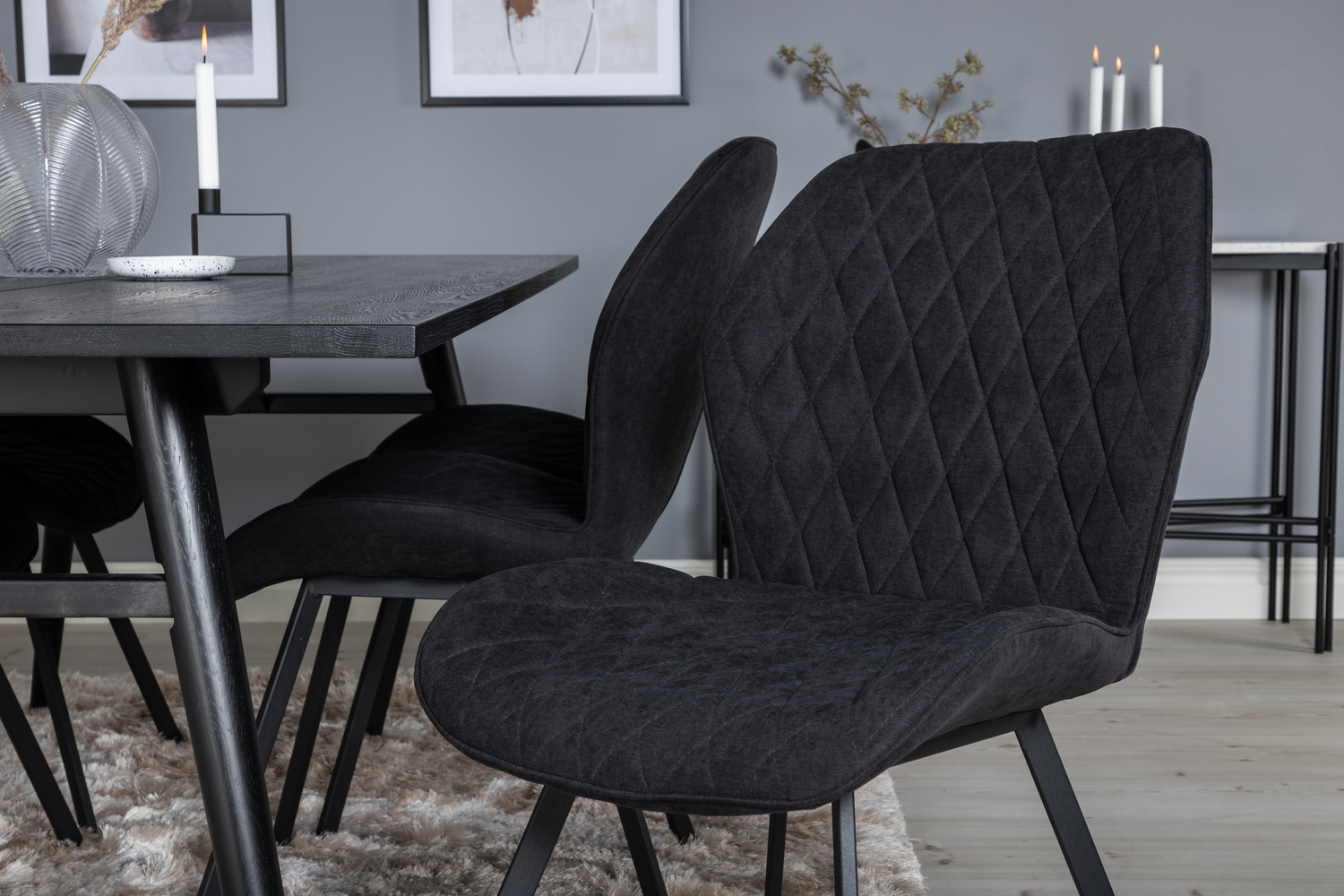 Set de dining Dallas 1686 (Negru)