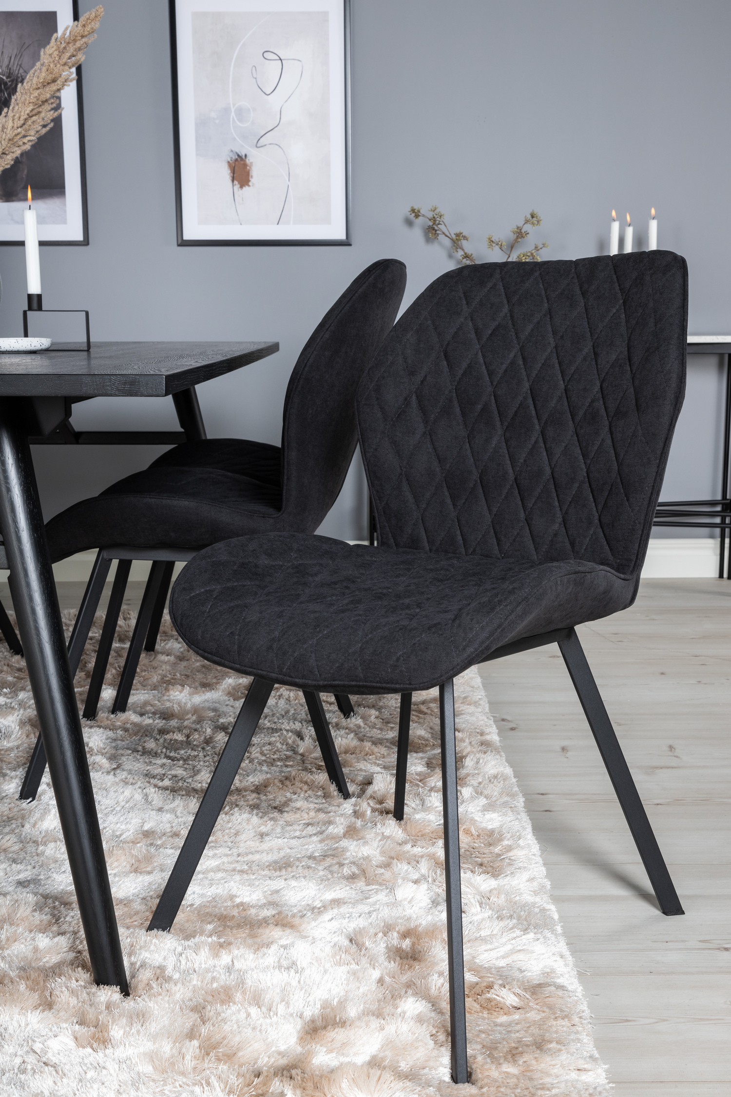Set de dining Dallas 1686 (Negru)