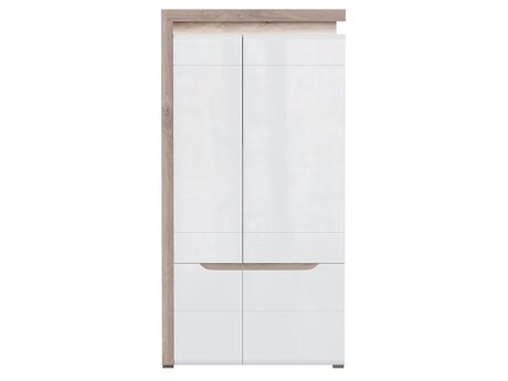 Dulap Revelmi 107 (Stejar + Alb lucios)