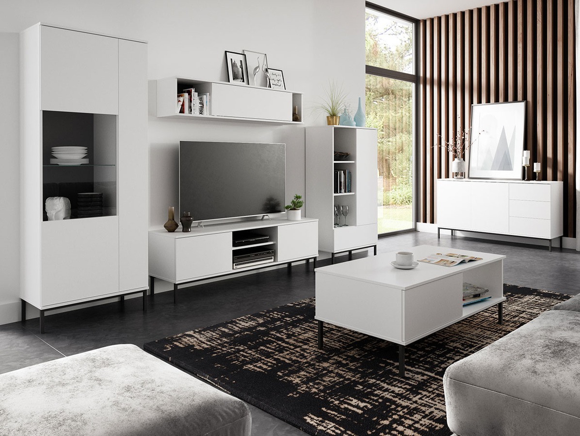 Set de living Lomsore 107 (Alb)