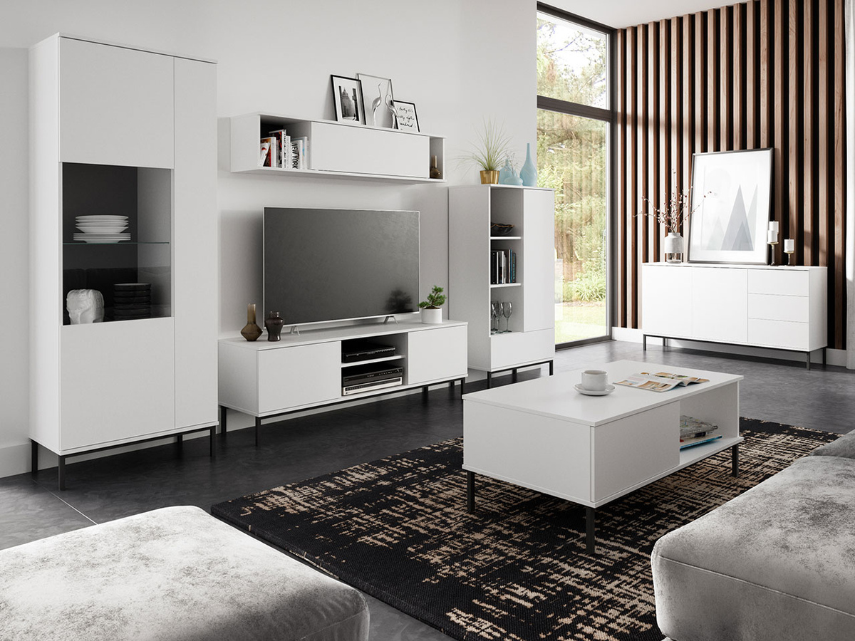 Set de living Lomsore 107 (Alb)