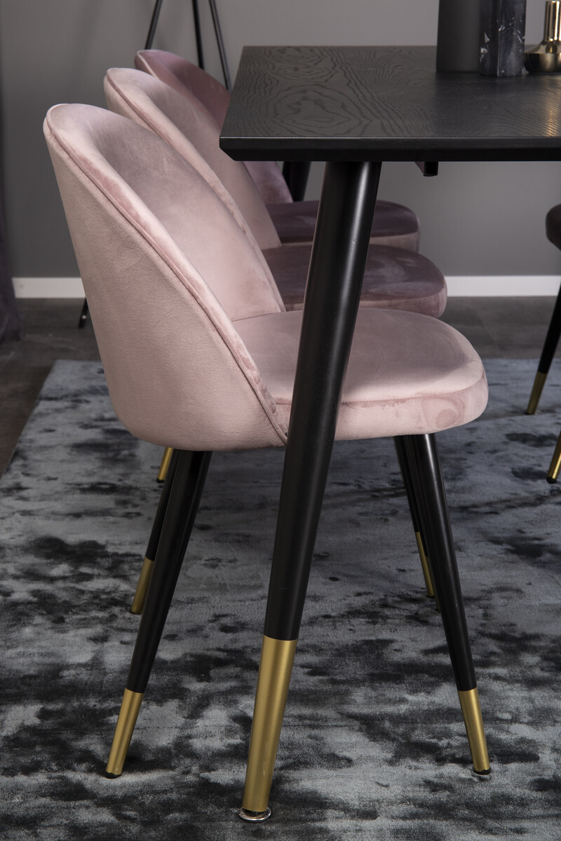 Set de dining Dallas 346 (Roze + Negru)