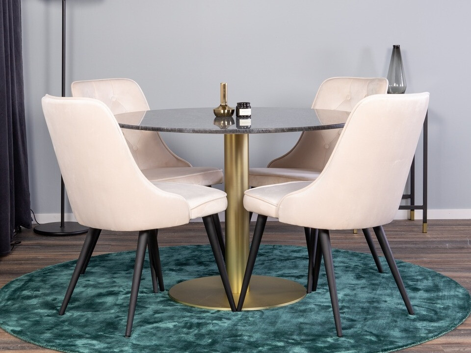 Set de dining Dallas 370 (Bej + Negru)