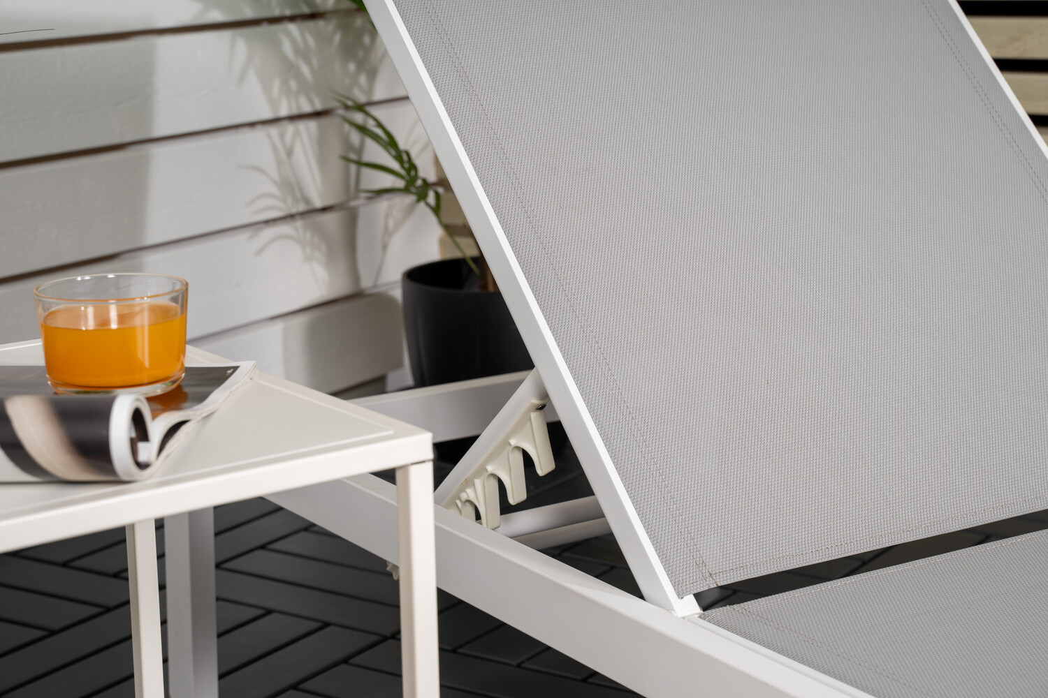 Şezlong Dallas 2314 (Alb + Gri)