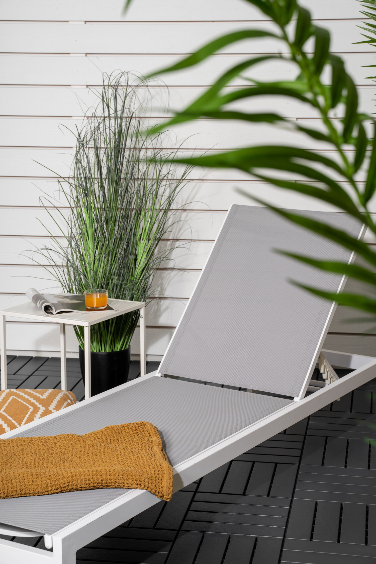 Şezlong Dallas 2314 (Alb + Gri)