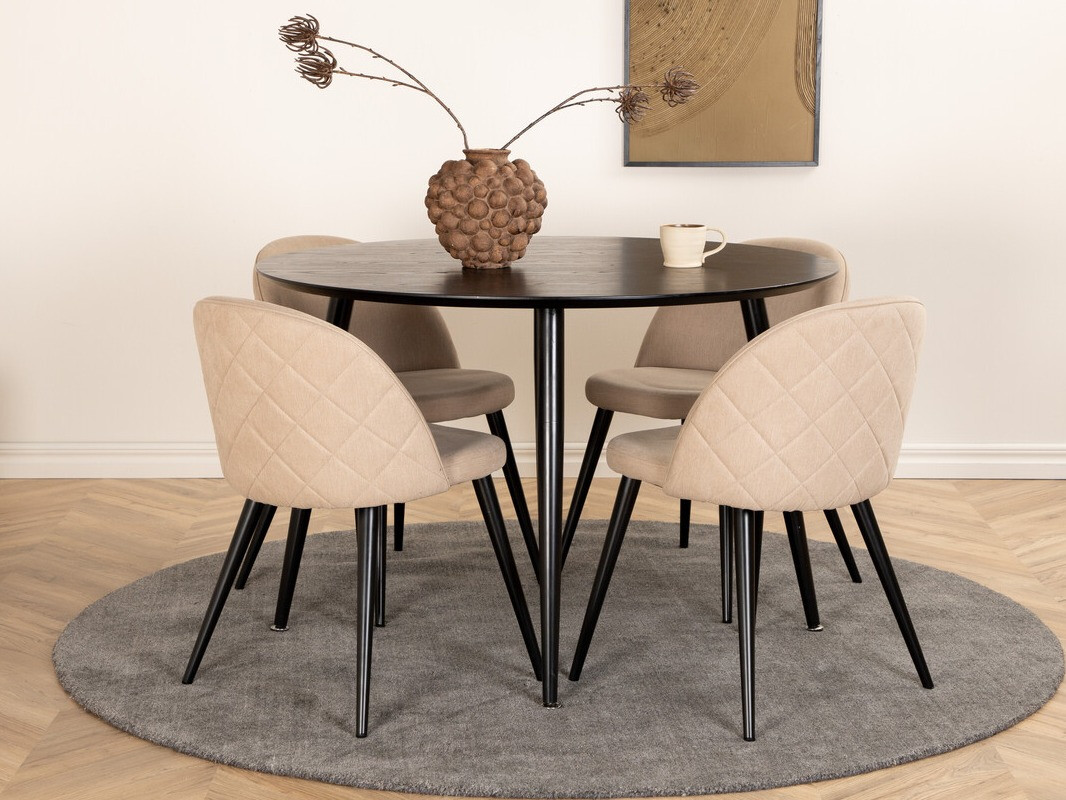 Set de dining Dallas 2545 (Bej + Negru)