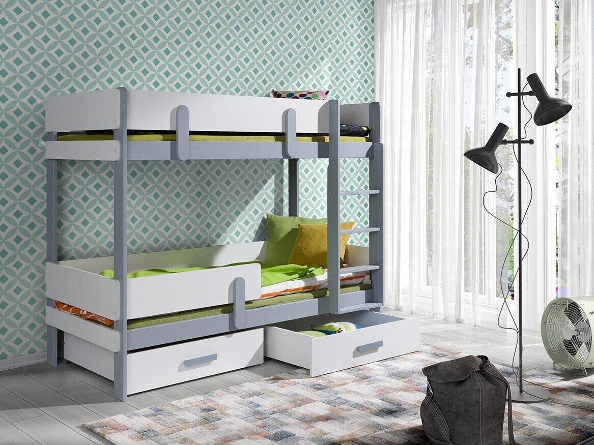 Pat supraetajat Henderson 143 (Alb + Gri)