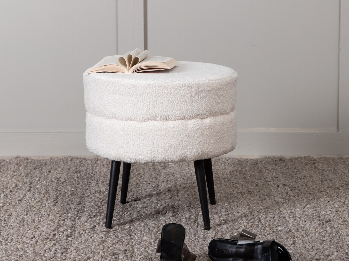 Taburet Dallas 2945 (Alb + Negru)
