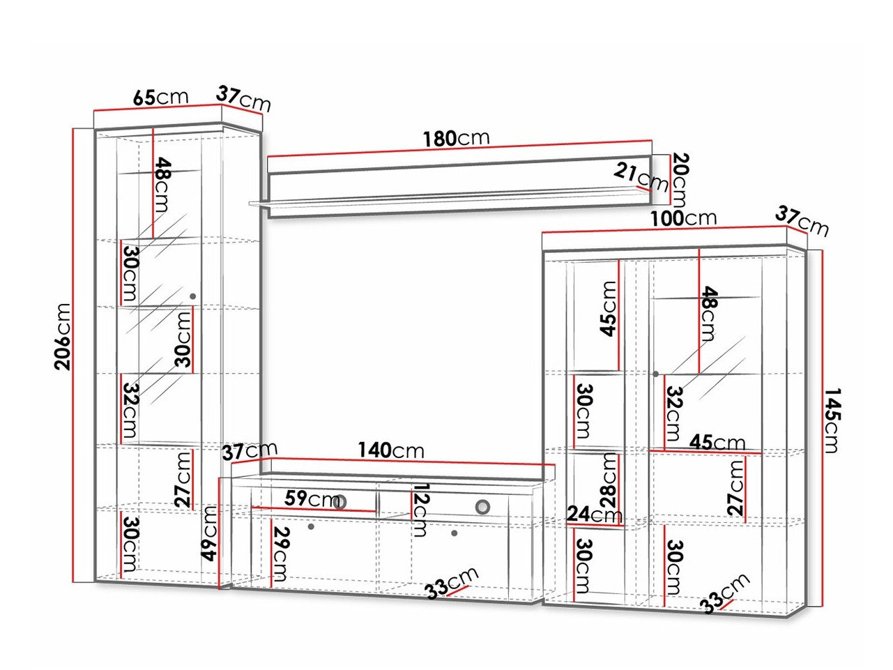 Set de living Salelbo 100 (Nuca)