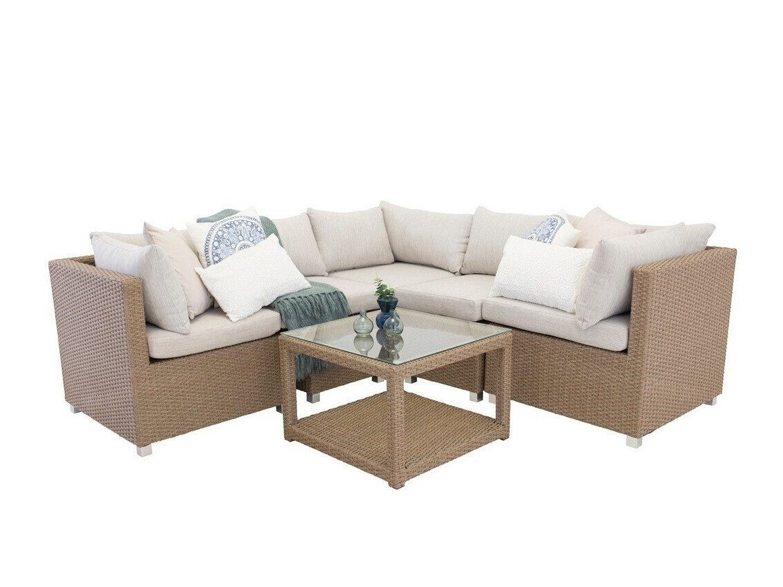 Set mobilier de exterior Dallas 772 (Maro + Alb)