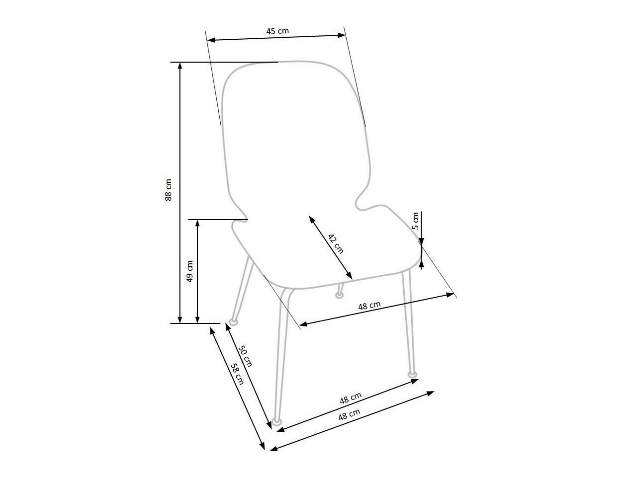 Scaun Houston 900 (Gri + Auriu)