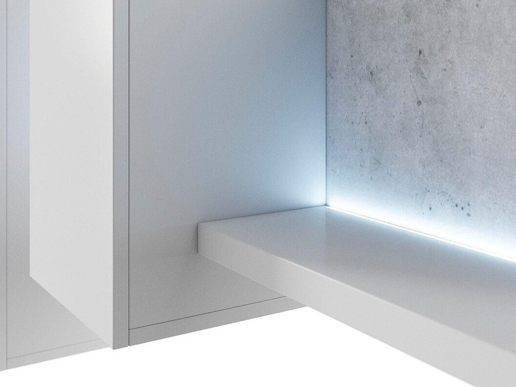 Set de living Lutiva 100 (Alb + Beton)