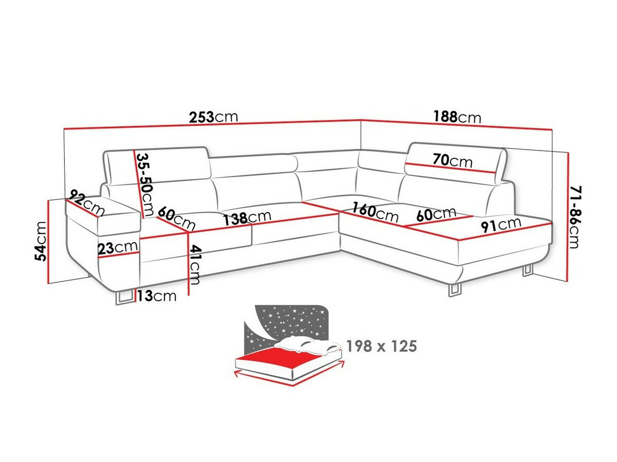 Colțar Comfivo Liberta (Lux 05 + Lux 06)