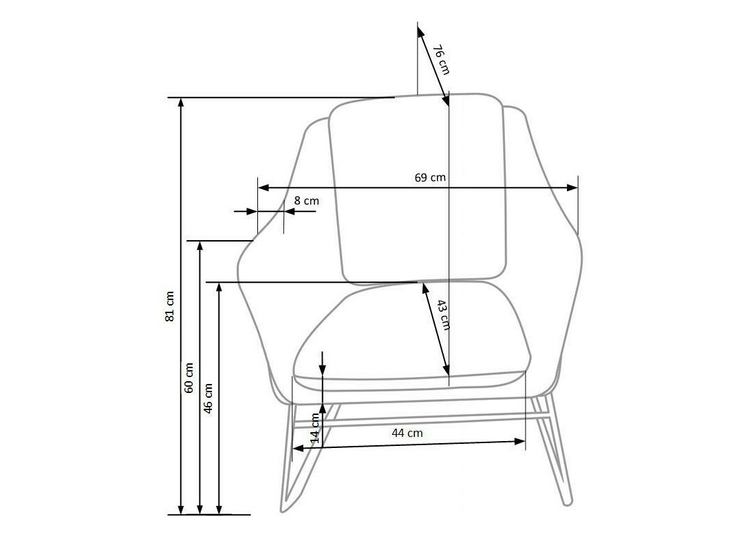 Fotoliu Houston 846 (Turcoaz + De aur)