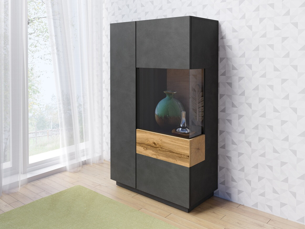 Bufet Livlore 104 (Matera gri + Stejar Wotan)