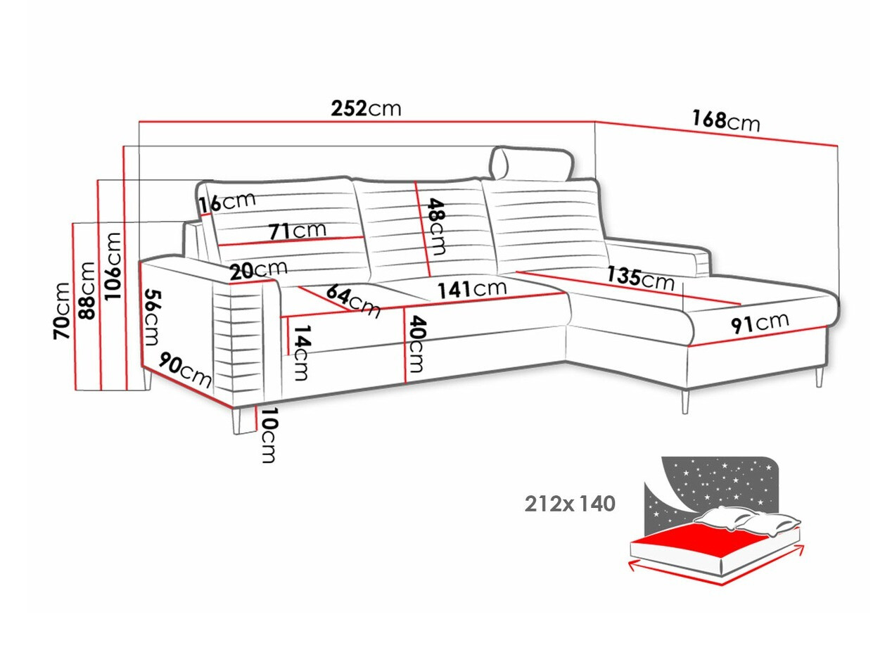 Colțar Comfivo Cumintudo (Velluto 25)
