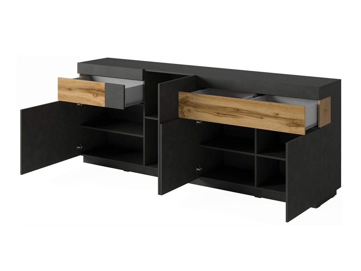 Set de living Livlore 108 (Matera gri + Stejar Wotan)