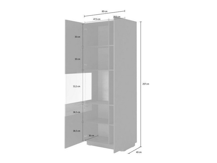 Set de living Livlore 108 (Matera gri + Stejar Wotan)