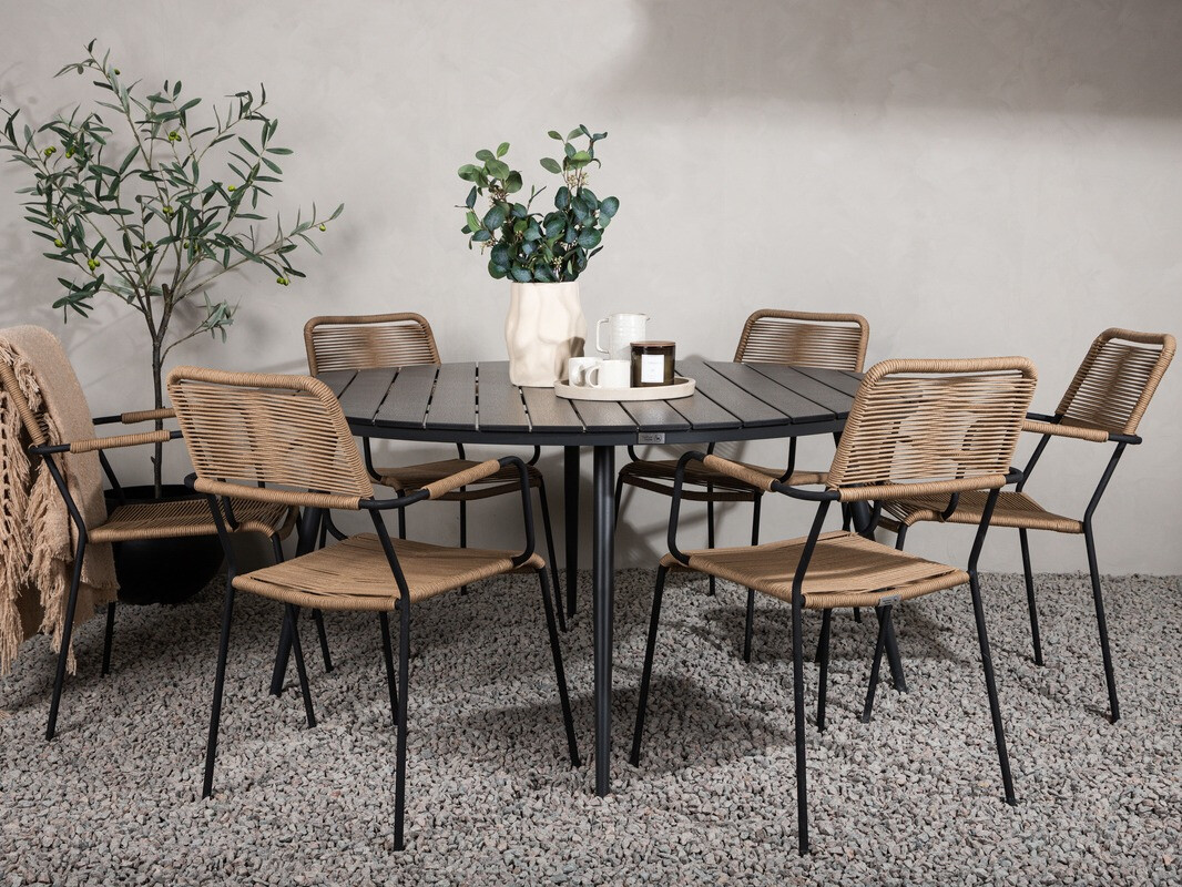 Masă de exterior Dallas 2832 (Negru)