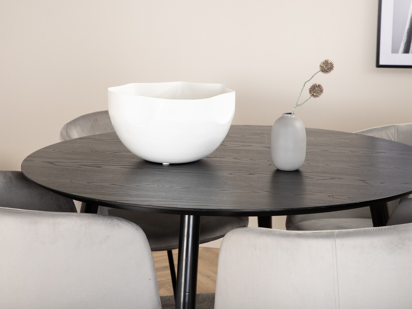 Set de mese Dallas 2539 (Gri deschis + Negru)