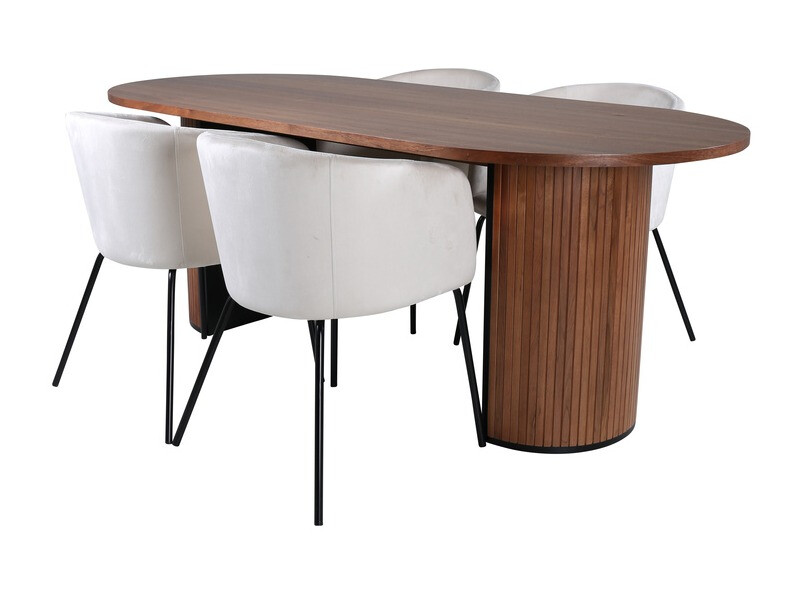 Set de mese Dallas 2749 (Crem + Negru)