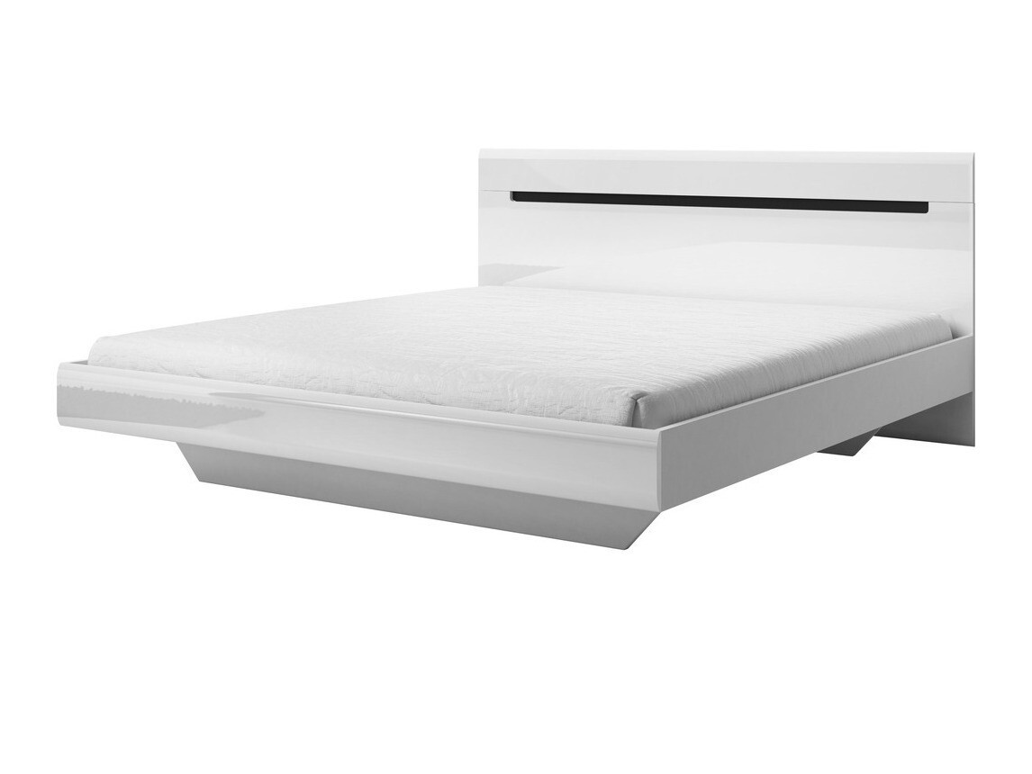 Set dormitor Austin B107 (Alb + Alb lucios)