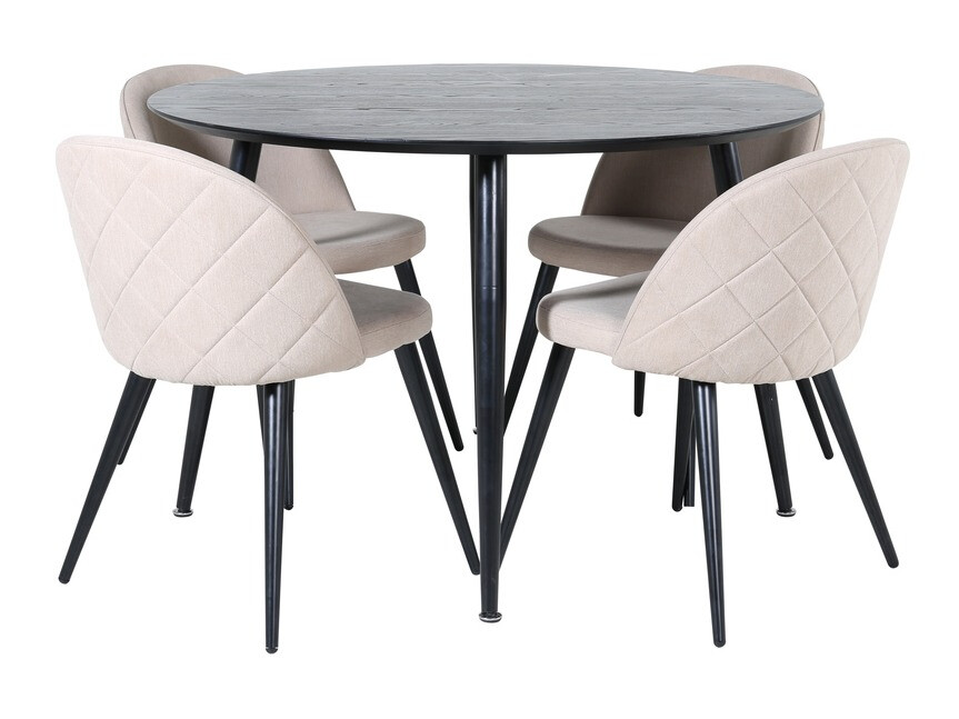 Set de dining Dallas 2545 (Bej + Negru)
