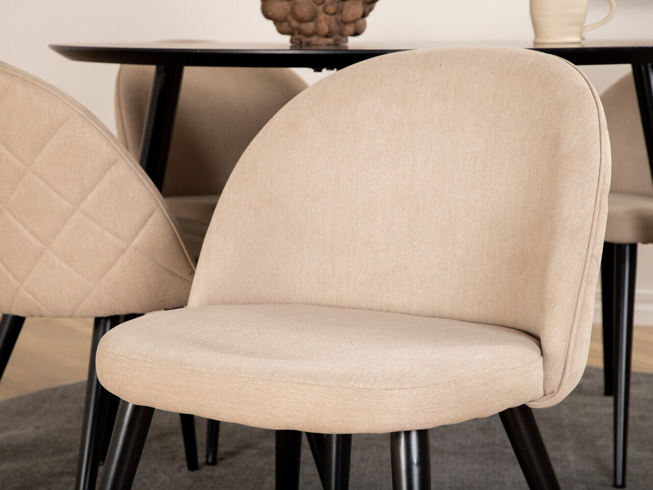 Set de dining Dallas 2545 (Bej + Negru)