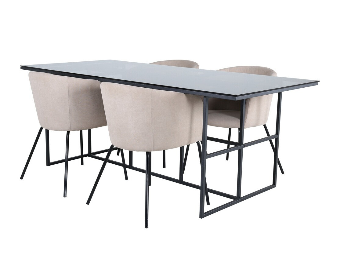 Set de mese Dallas 3044 (Crem + Negru)