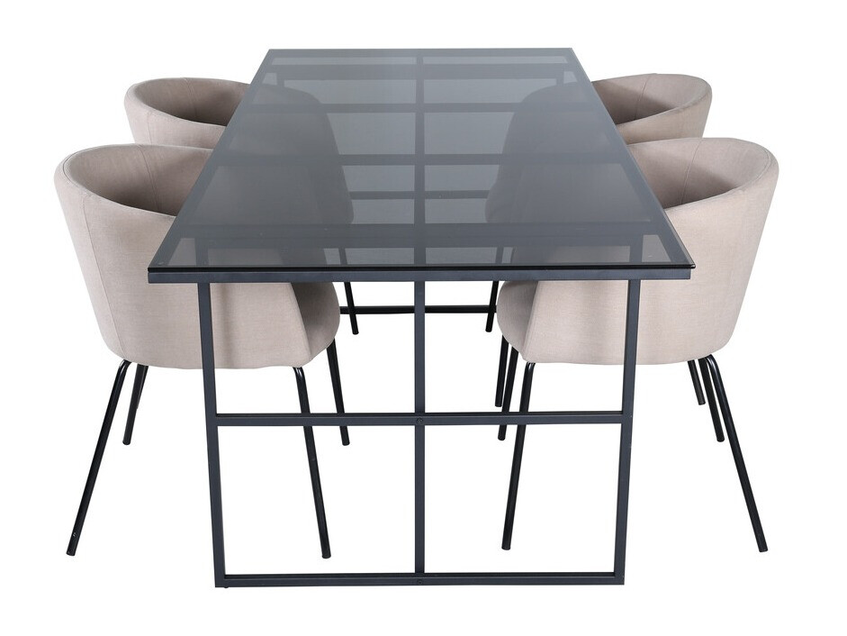 Set de mese Dallas 3044 (Crem + Negru)