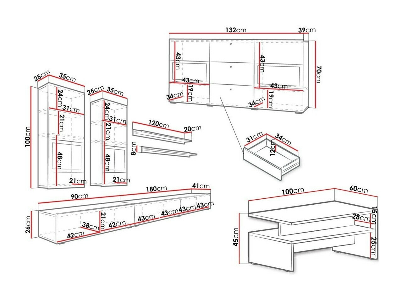 Set de living Serodeu 104 (Beton)